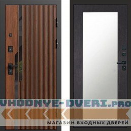 Входная дверь Флекс Бетон Зеркало триумф венге