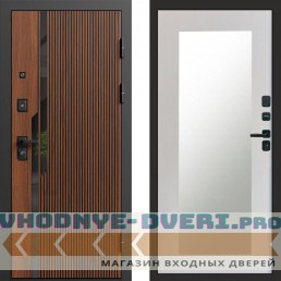 Входная дверь Флекс Бетон Зеркало Триумф лиственница белая