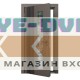Входная дверь ТЕРМО ФОРТИС RAL 8019 со стеклопакетом - Дуб 