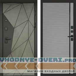 Входная дверь Геометрия Бетон porte grey софт