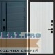 Дверь Termo Door Графит Line Flat Белый софт