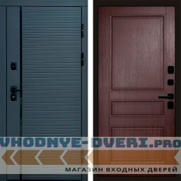 Входная дверь Графит Line Классика Венге