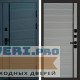 Входная дверь Графит Line Porte Grey софт