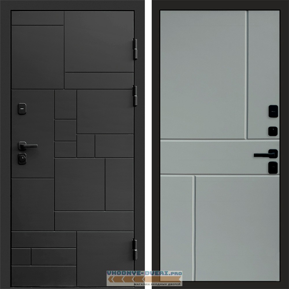 Дверь Termo Door Квадро Горизонт Grey софт