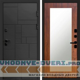 Входная дверь Квадро Зеркало триумф дуб
