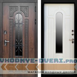 Дверь Termo Door Лацио Дуб темный - Бежевый матовый Дверь Termo Door Лацио Дуб темный - Бежевый матовый