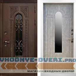 Дверь Termo Door ТЕРМО ЛАЦИО Венге - Бетон светлый с белой коробкой