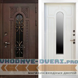 Дверь Termo Door ТЕРМО ЛАЦИО Венге - Бежевый матовый с белой коробкой
