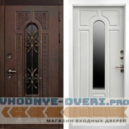 Дверь Termo Door ТЕРМО ЛАЦИО Венге - Лиственница с белой коробкой