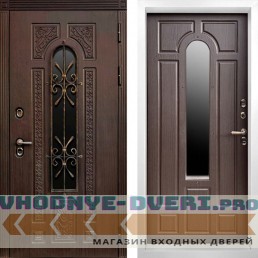 Дверь Termo Door ТЕРМО ЛАЦИО Венге - Венге с белой коробкой