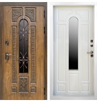 Входная дверь уличная Termo Door Лацио White с терморазрывом Бежевый матовый
