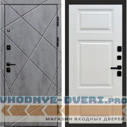 Дверь  Termo Door Лучи бетон Лион Лиственница