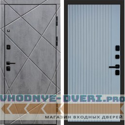 Termo Door Лучи бетон Flat Grey Софт (офисная)