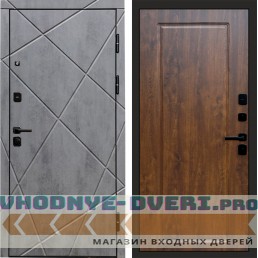 Парадная Termo Door Лучи бетон Гранд Дуб (парадные)