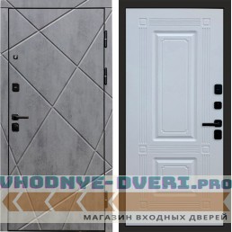 Termo Door Лучи бетон Мадрид Белый софт