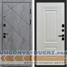 Termo Door Лучи бетон Мадрид Лиственница
