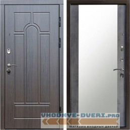 Входная дверь Termo Door Модена венге Зеркало бетон темный (наружная)