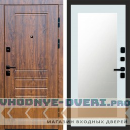 Дверь Termo Door Орегон дуб Зеркало Триумф Белый софт