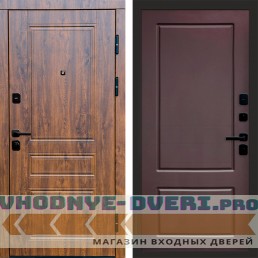 Дверь входная Termo Door Орегон дуб Марсель Шоколад