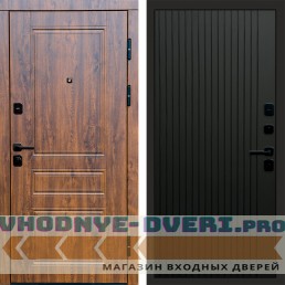 Termo Door Орегон дуб Flat Черный кварц