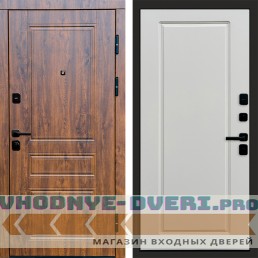 Входная дверь Орегон дуб Гранд Белый Софт