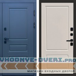 Дверь входная Termo Door Орегон Графит Марсель Слоновая кость