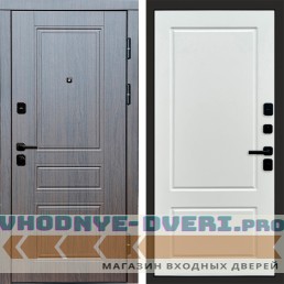 Дверь входная Termo Door Орегон венге Марсель Белый софт