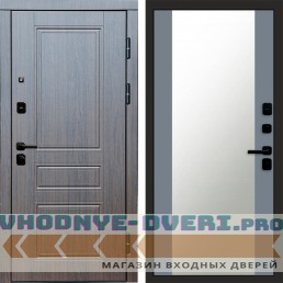 Входная дверь Орегон венге Зеркало 27 Grey Софт