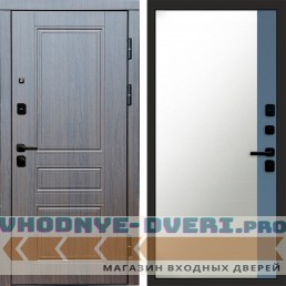 Входная дверь Орегон венге Зеркало фацет Grey софт