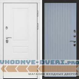Входная дверь Орегон White Flat grey софт