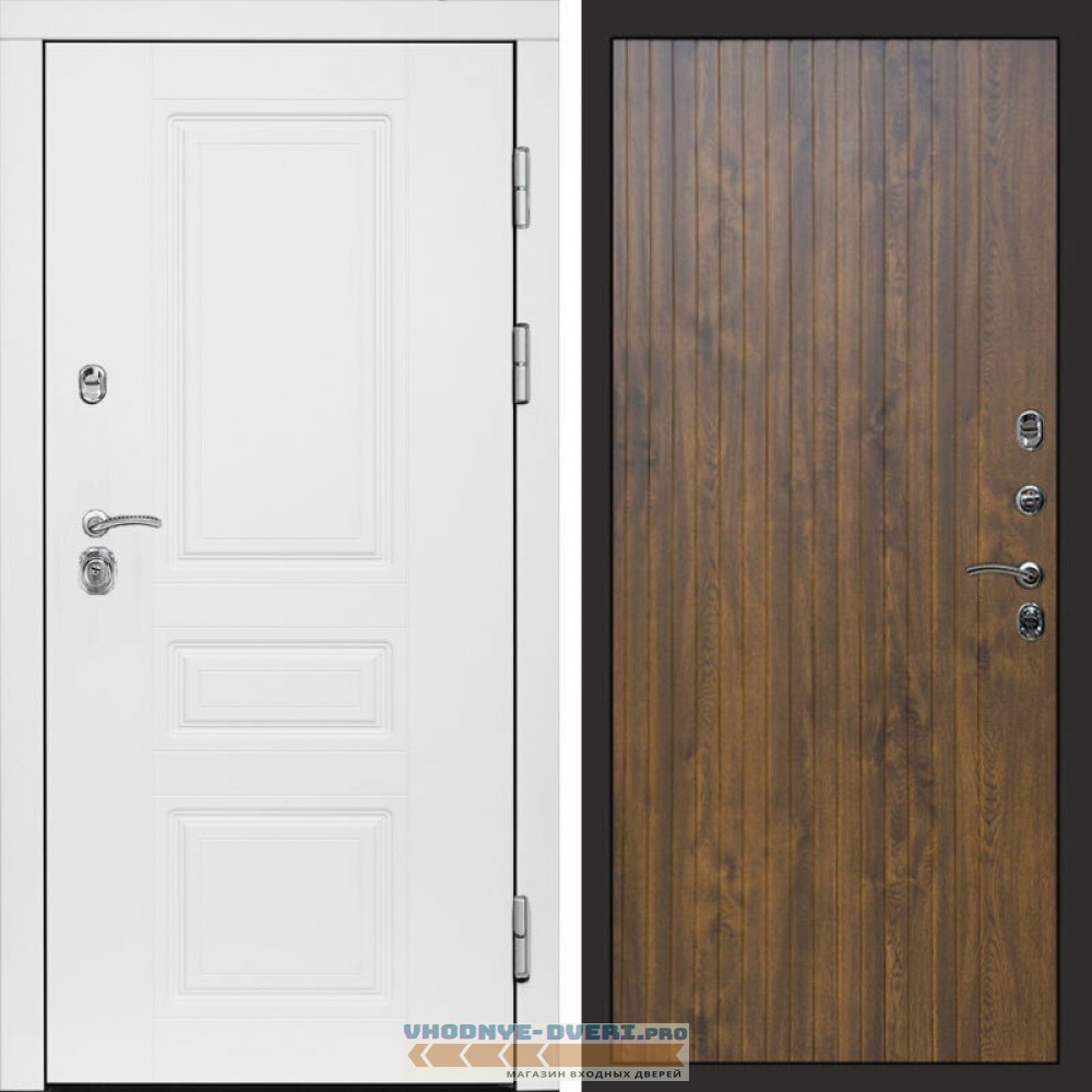 Входная дверь Орегон White Flat дуб