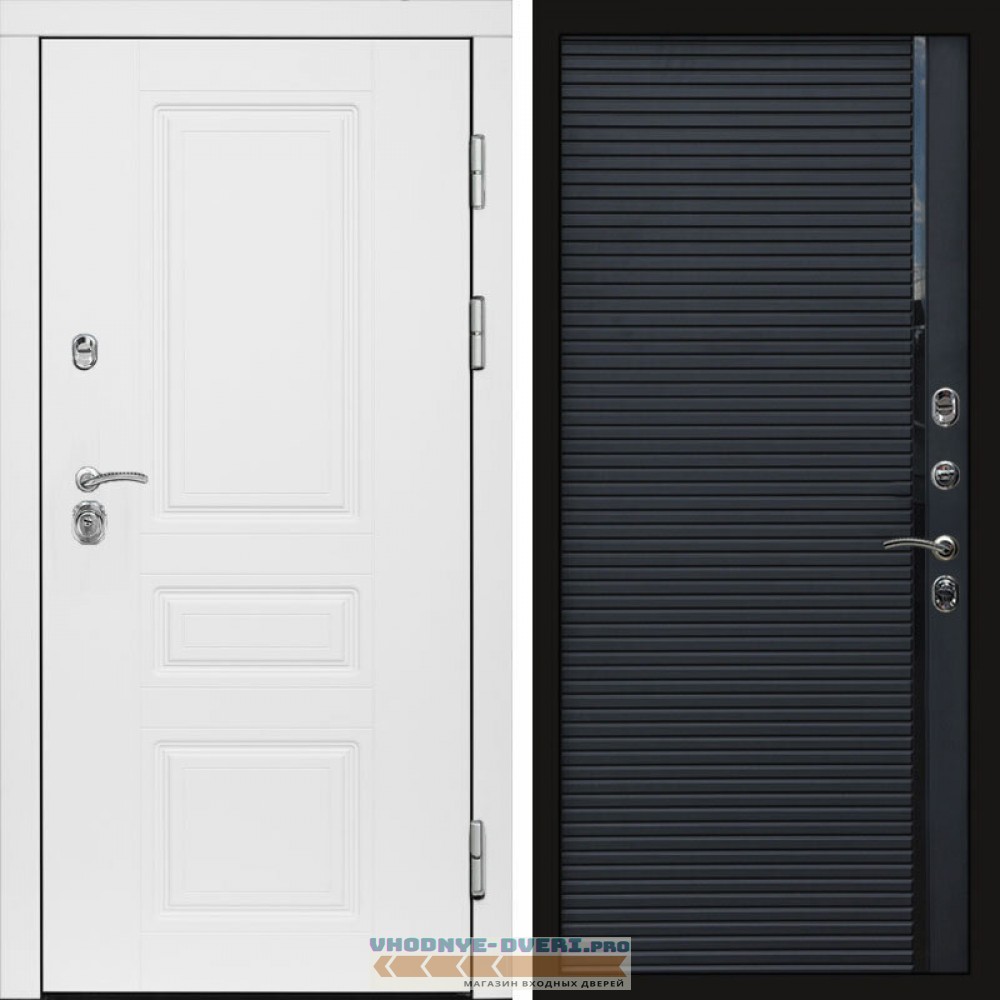 Входная дверь Орегон White Porte black