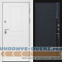 Входная дверь Орегон White Porte black