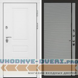 Входная дверь Орегон White Porte grey софт