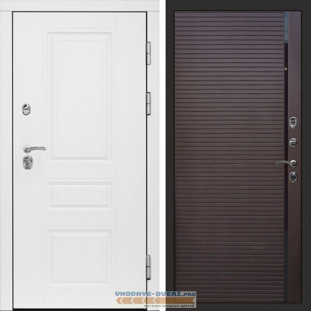 Входная дверь Орегон White Porte шоколад