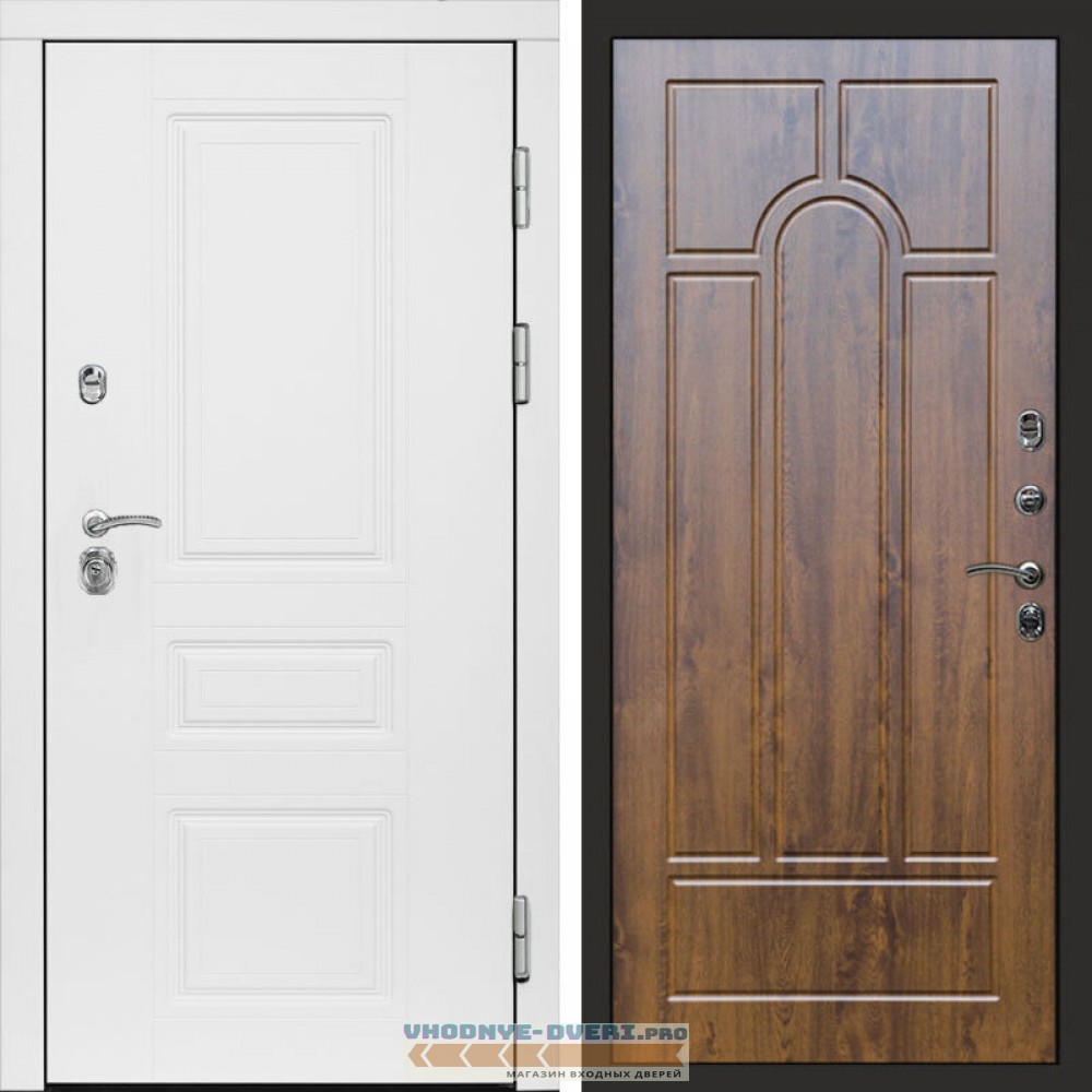 Входная дверь Орегон White Арка дуб