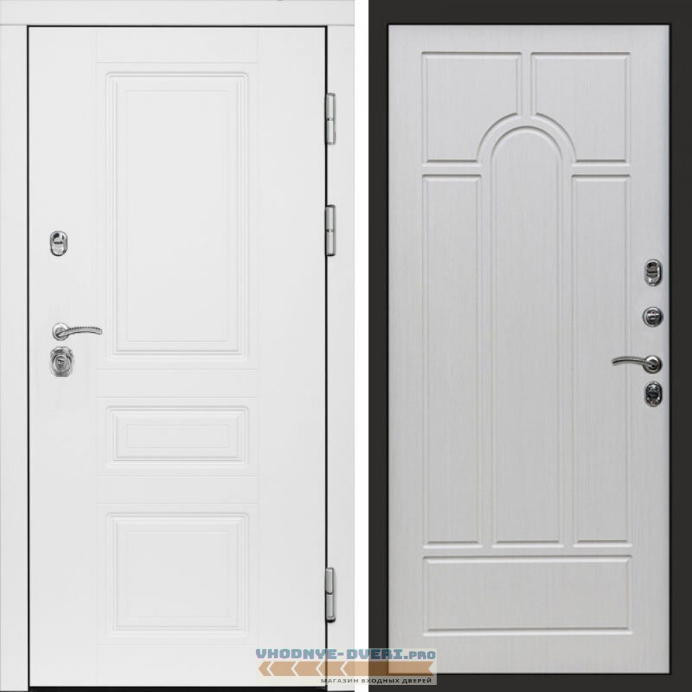 Входная дверь Орегон White Арка лиственница