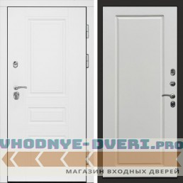 Входная дверь Орегон White Гранд белый софт