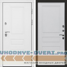 Входная дверь Орегон White Классика белый матовый