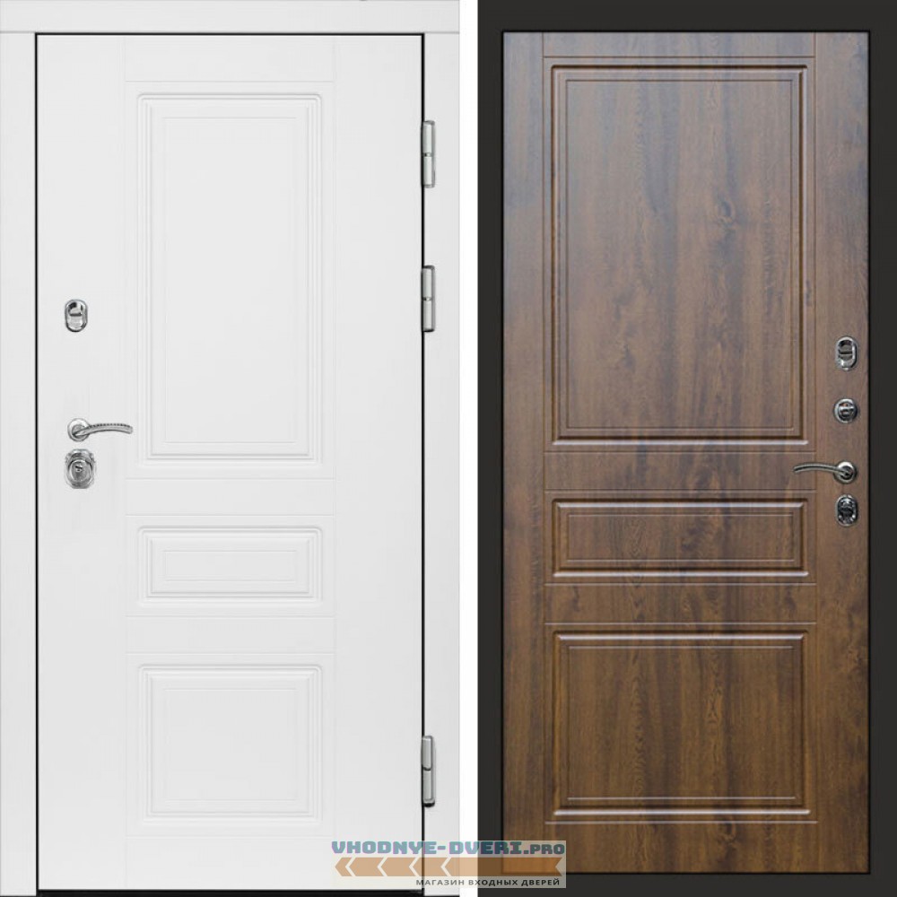 Входная дверь Орегон White Классика дуб