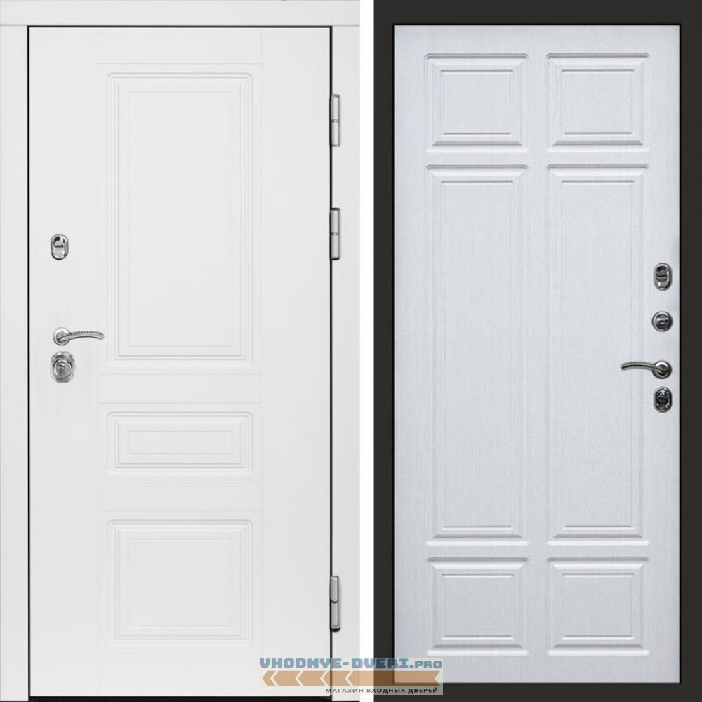 Входная дверь Орегон White Лиственница премиум