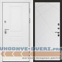 Входная дверь Орегон White Лучи белый