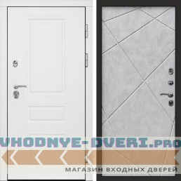 Входная дверь Орегон White Лучи бетон светлый