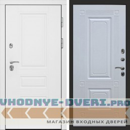 Входная дверь Орегон White Мадрид белый софт