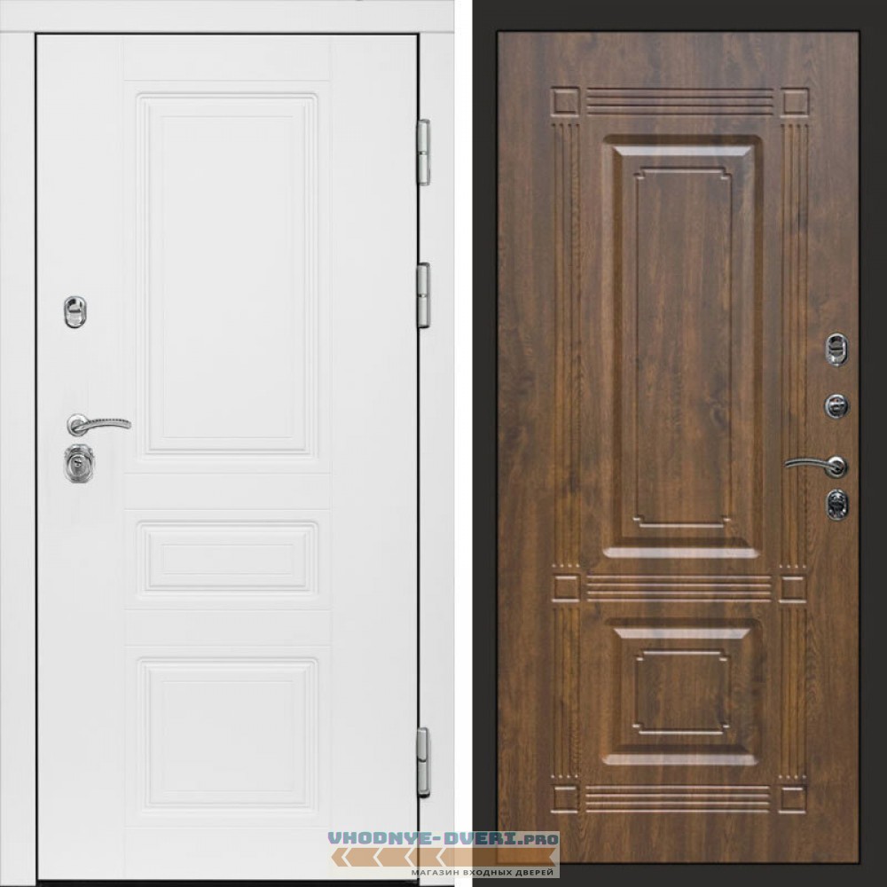 Входная дверь Орегон White Мадрид дуб