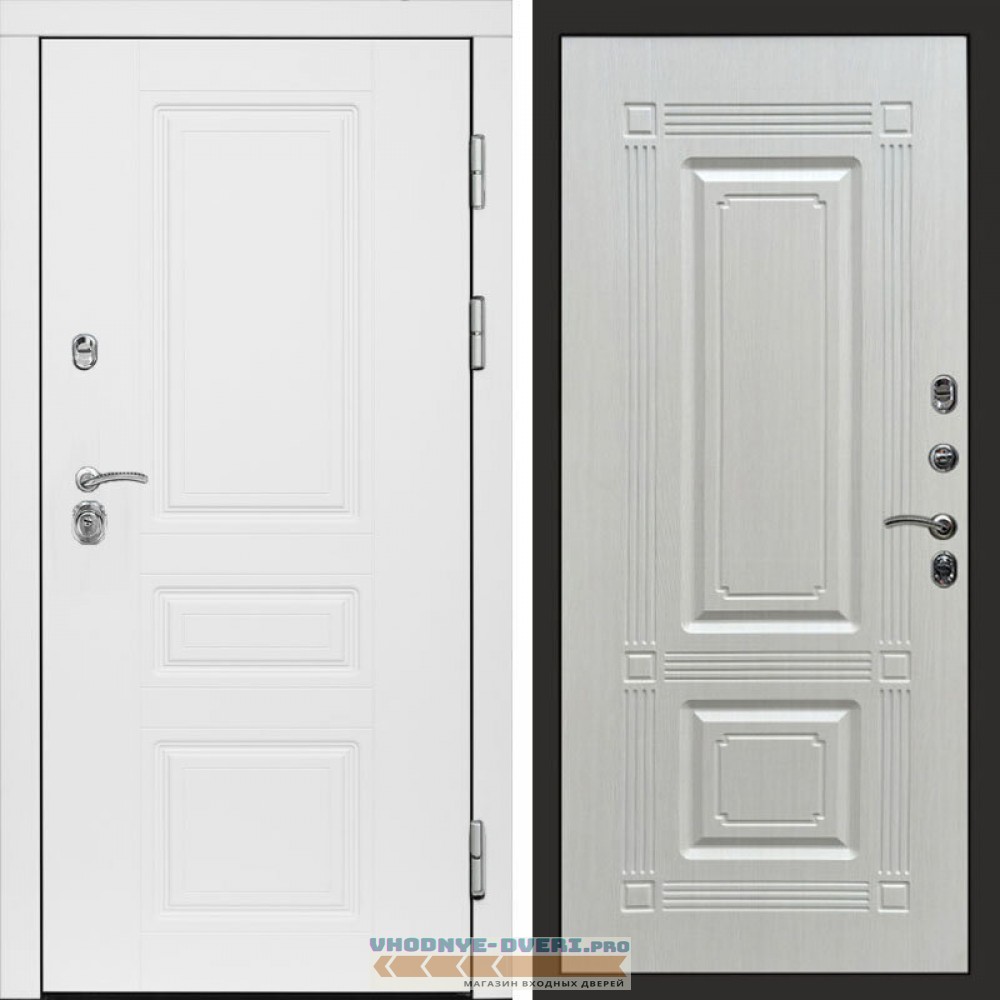 Входная дверь Орегон White Мадрид лиственница