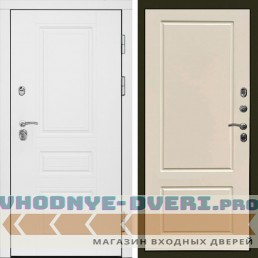 Входная дверь Орегон White Марсель слоновая кость