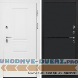 Входная дверь Орегон White Нео black