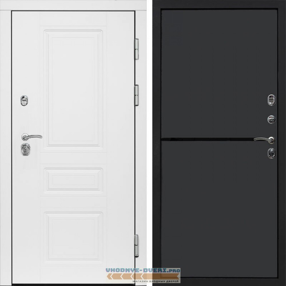 Входная дверь Орегон White Нео графит