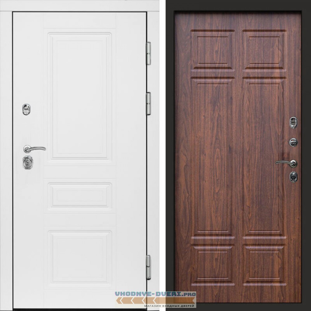 Входная дверь Орегон White Орех премиум